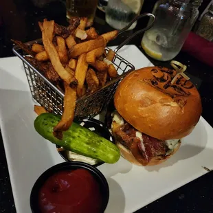 Jack Daniel's Burger (with Fries)