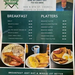 Breakfast Menu