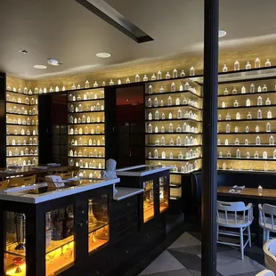 the back of the restaurant