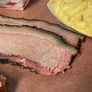 Lean smoked brisket