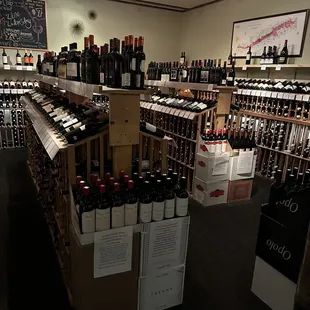 The retail wine section.