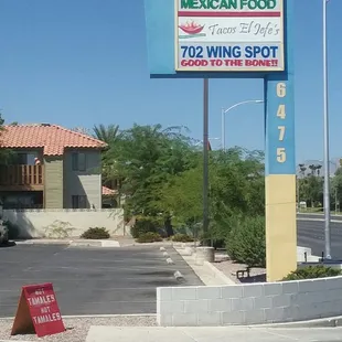 a sign for a restaurant