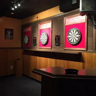 darts and darts on the wall