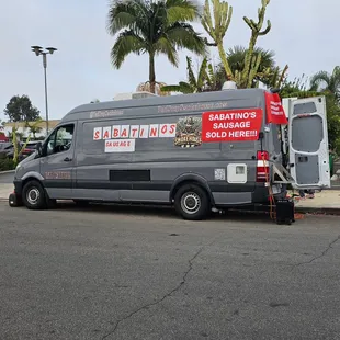 NYE Sabatino Sausages outside Hi-Times, Costa Mesa.