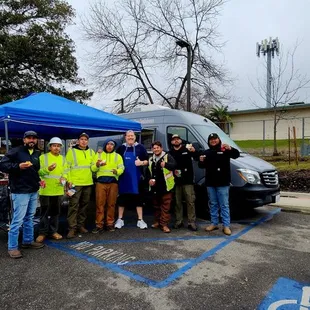 Third step BBQ catering to the Eaton fire first responders