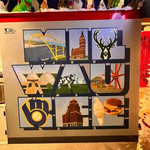 a variety of items on display