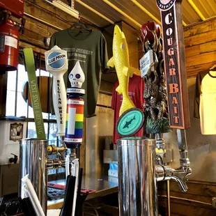 a beer tap and a beer tap