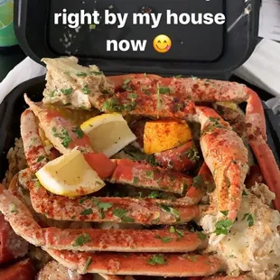Crab legs plate