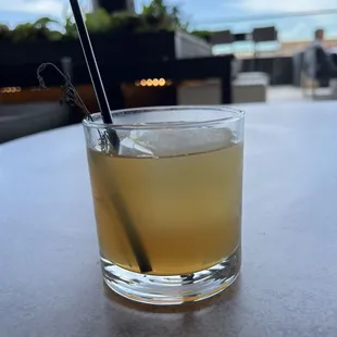 Resting Peach Face - Peach Amaretto, Elderflower, Lemon Juice, Peach Bitters