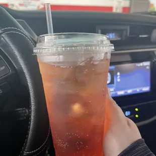 Sugar free energy drink with lemon strawberry and pineapple!!' Get it!! 10/10!