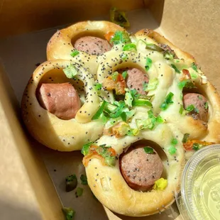 These Chicago dogs were delicious with the mustard they make!