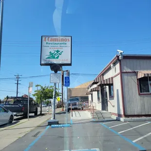 a view of the outside of the restaurant