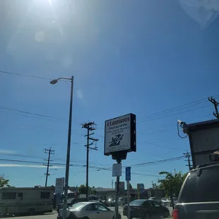 a view of a parking lot