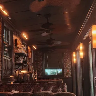 Inside of the parklet