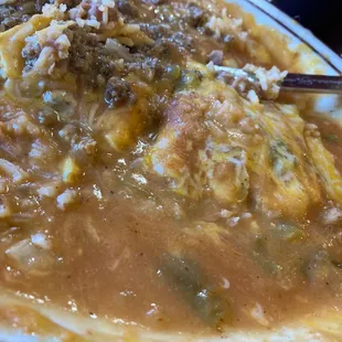 Asked for sort Chile relleno's got fried   Then they brought me out this  really