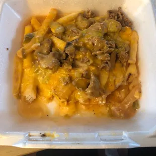 Steak Chile Cheese Fries. Delicious!