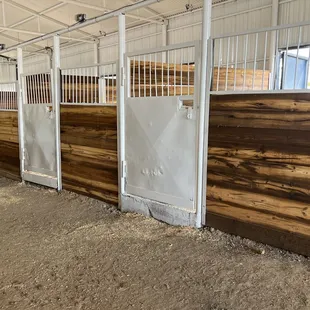 New stalls in the Lakeview Barn