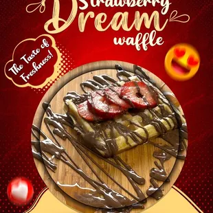 strawberry dream waffle
