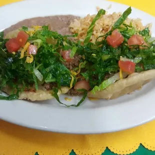 Puffy taco plate