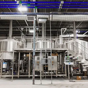 The shiny new brewhouse that sits in the back of Park Hill. You can take a peak at this beauty through two open windows from the taproom.