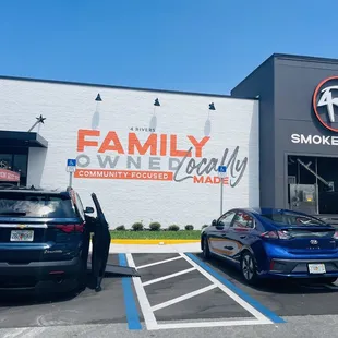 the exterior of the family owned smokehouse