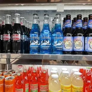 Soda galore and check out the names and variety