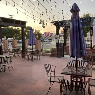 Outdoor seating area, super nice