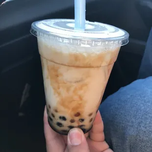 My sons brown sugar boba