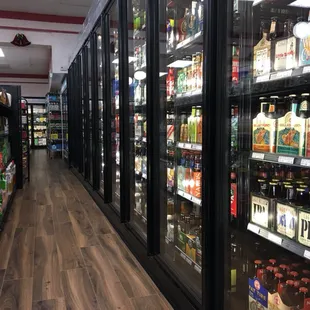 a view of a grocery store aisle