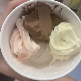 White Chocolate Strawberry, No Sugar Added Chocolate and Birthday Cake