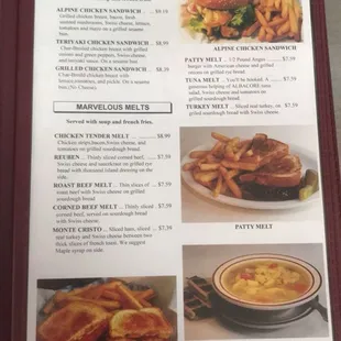 the menu