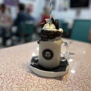 Cookies and cream milk shake