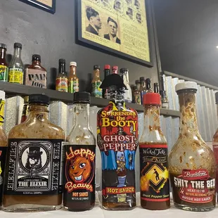 Pick your Fav, try them all, Hot Sauces and flavors from everywhere