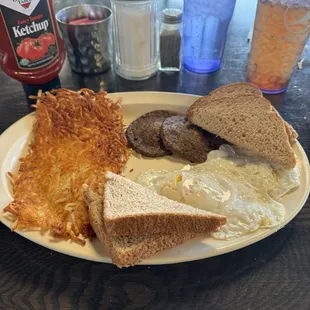 Perfectly cooked eggs and not greasy either!