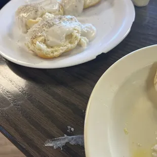 Gravy and biscuits