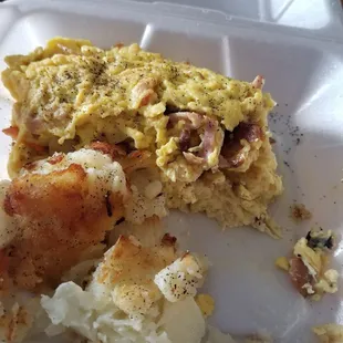a close up of a plate of food