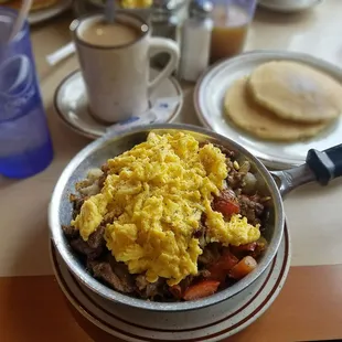 pancakes, food