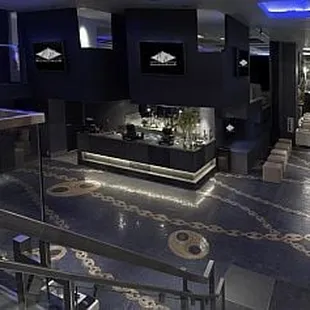 the interior of the club