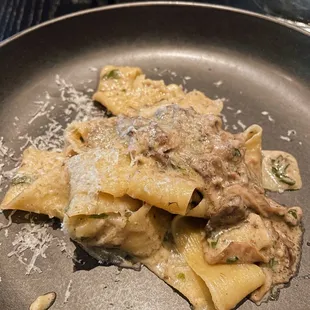 Pappardelle ai funghi.