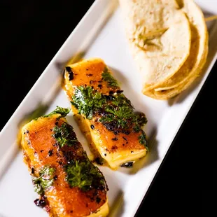 a plate of food on a table