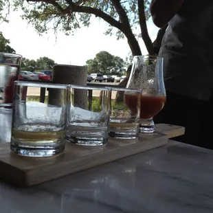Lovely tequila flight