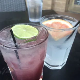 El Diablo (pink) Paloma (white)