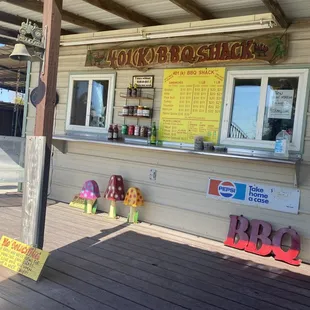 The exterior of the "shack."