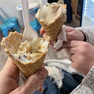 Our half eaten ice cream