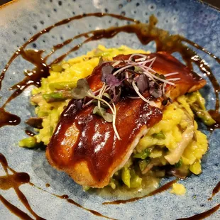 Salmon risotto