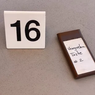 Order numbers from 2 of the food trucks