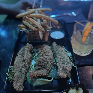 Catfish and fries