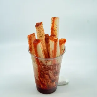 french fries in a cup
