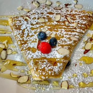 Almond Baked Brie Crepe