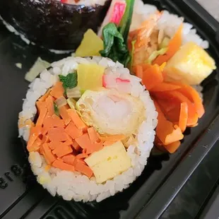 Shrimp tempura kimbap